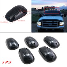 5x Smoked Lens Cover Amber LED