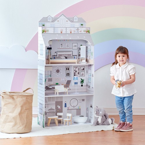 Wooden dollhouse story big - 3,