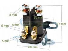 Solenoid switch 4 pole 12V lawn tractor ride on mower Castelgarden Dolmar Stiga