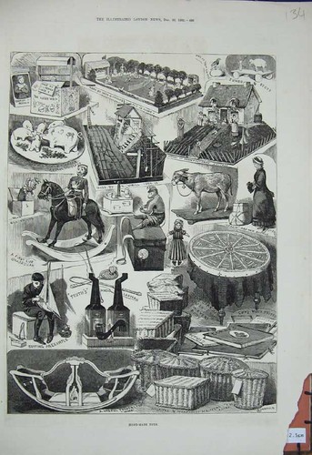 Original old antique print - original,