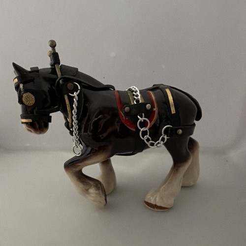 Vintage pottery shire - vintage, horse