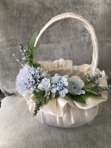 Satin flower girl - , baskets