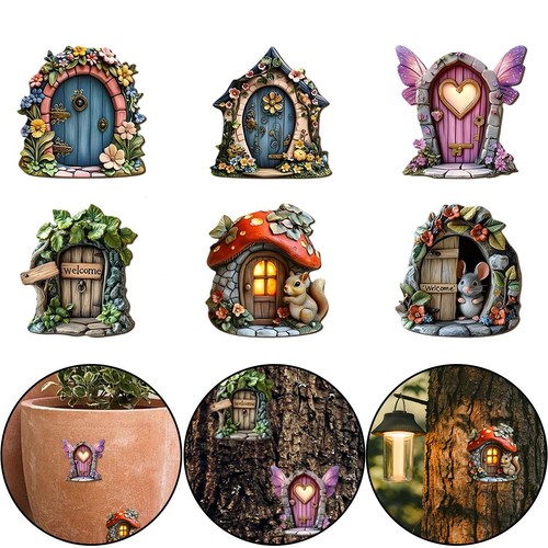 Pieces wooden fairy garden - wooden,