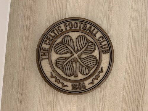 Celtic wooden badge sign - celtic,