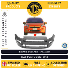 FITS FIAT PUNTO 2012-2018 FRONT BUMPER - PRIMED - INSURANCE CERTIFIED - 71777650