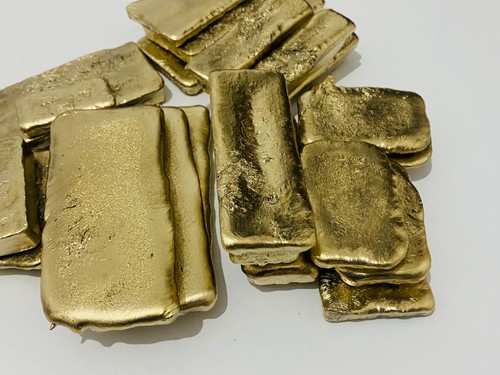 Gold bars 990g recycled - gold,
