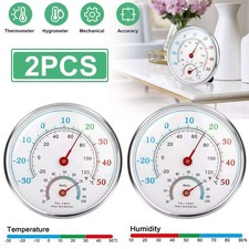 2Pcs Wall Thermometer Indoor