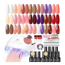 PEACECOLOR 34PCS Gel Nail Sets