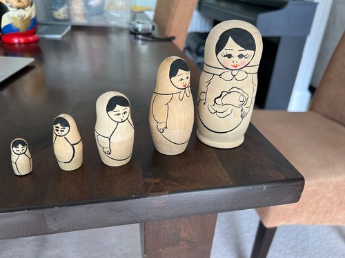 Wooden russian doll - doll, with