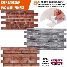 Self Adhesive 3D Wall Panels - PVC Cladding | Faux Stone & Brick Effect Designs