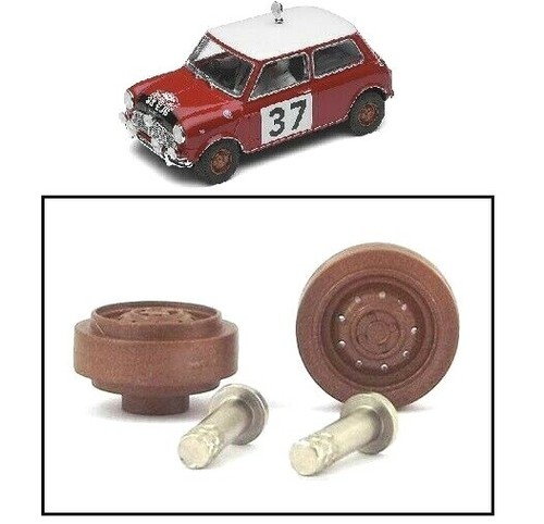 Scalextric w9860 front wheels - scalextric,