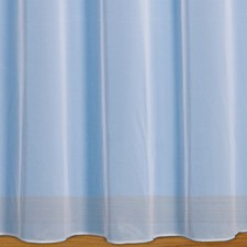 Denise Plain Net Curtains With Weighted Base & Rod Slot - Price Per Metre Width