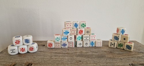 Vintage poker casino dice - x,