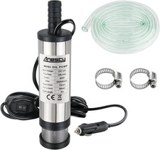 Water Diesel Fuel Submersible Transfer Pump Removable Filter 38mm DC 12V 3M Cord