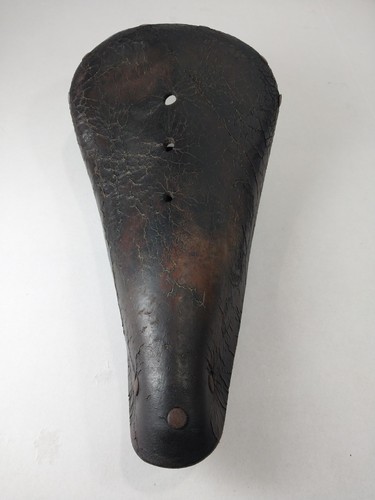 Vintage leather bike seat from - leather,