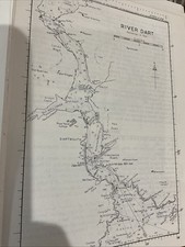 VINTAGE SEA CHART / NAUTICAL MAP 1971 - River DART  - To Frame? Devon