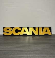 Scania Logo Badge - Grille / Rear Badge - Black and Gold