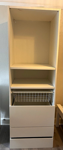 White freestanding storage - white,