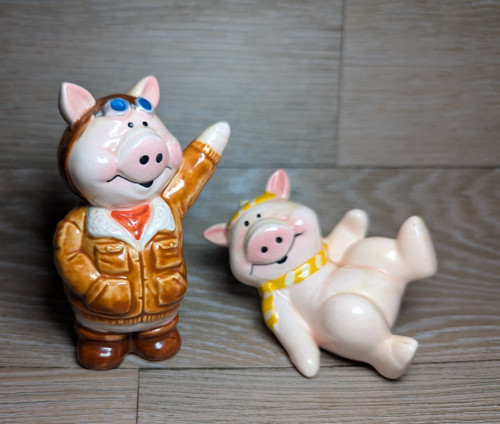 Vintage small pig - pig, ornaments