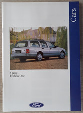 Ford Cars Range Brochure 1992