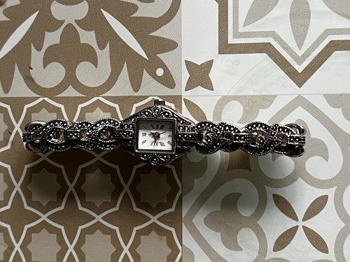 Vintage marcasite jcw watch - jcw,