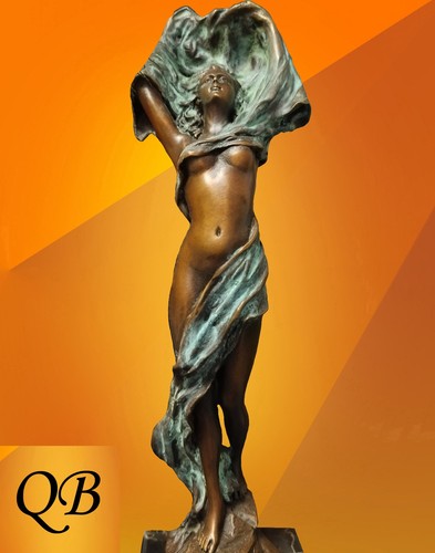 Art deco bronze figurine nude - deco,