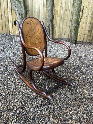 Antique carved oak bentwood - antique,