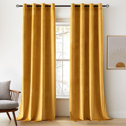 Woaboy velvet curtains - 90, drop