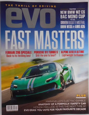Evo magazine Dec 25 Ferrari 296 Speciale Porsche 911 Turbo S Alpine A110 R Ultim