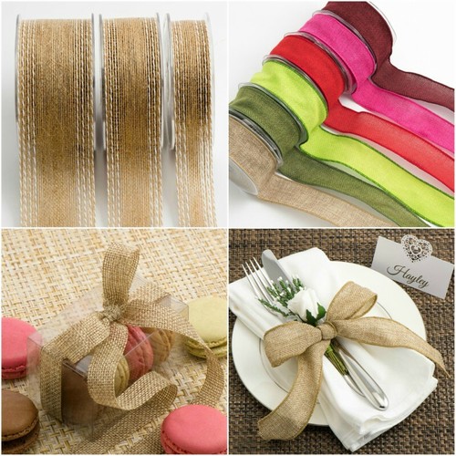 Natural hessian burlap rustic - natural,