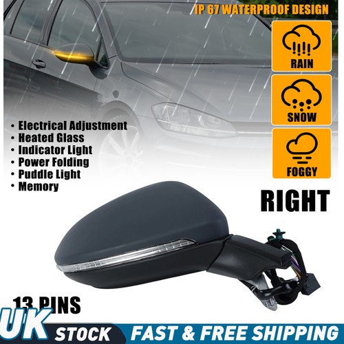Right driver wing mirror - driver,