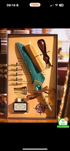 Green quill pen - pen, and