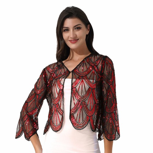 Women 1920s sequins bolero - women,
