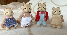 SYLVANIAN FAMILIES RARE VINTAGE MULBERRY RACCOON FAMILY EXCELLENT CONDITION