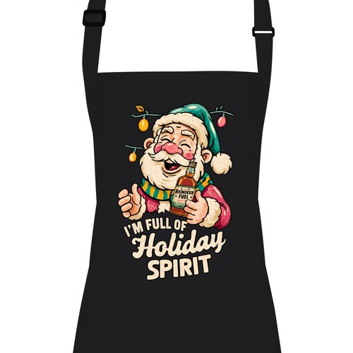 Santa christmas apron - adult,