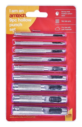 9pc hollow punch set - punch,