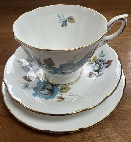 Paragon blue mist cup saucer - blue, cup,