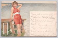 Bathing Belle Seaside Humour