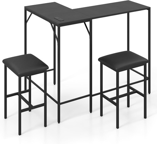 Breakfast bar table set - table,