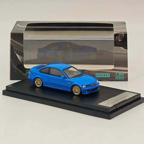Bmw e46 blue coupe - 1:64,