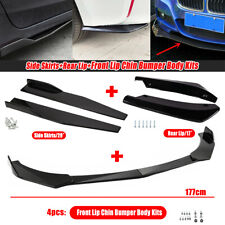 Front Bumper Spoiler+Rear Lip Splitter + Side Skirt Kit For Ford Focus RS ST UK