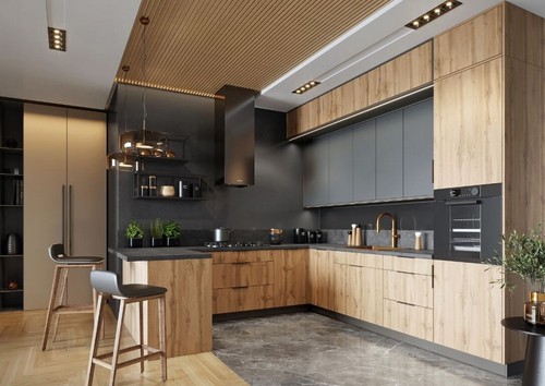 Fitted kitchen unit bono oak - fitted,