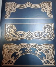 Lot of 7" Anna Griffin Border Diies (18)+ shadow dies - Generous Free Gift too!!