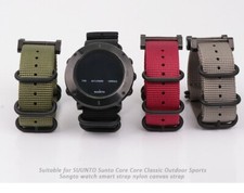 For Suunto Core High Quality Nylon Canvas Classic Strap Watch Band Rugged 24mm