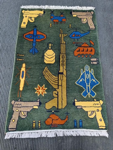 Afghan handmade war rug - afghan,