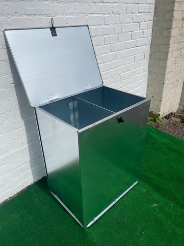 Medium galvanised feed bin two - galvanised,