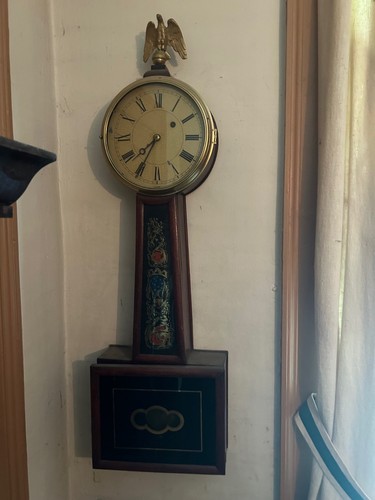 Attleboro banjo clock - banjo, weight