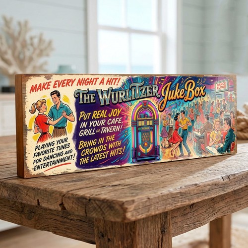 Wurlitzer jukebox sign large - sign,