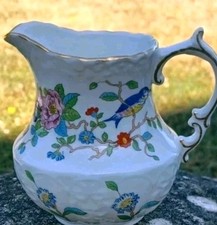 Aynsley Jug Aynsley Pembroke. Fine Bone China. Vintagr floral Milk Jug VGC