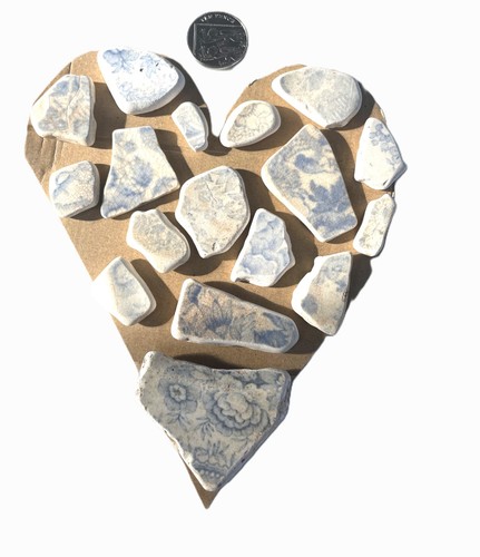 English sea pottery pieces - english,